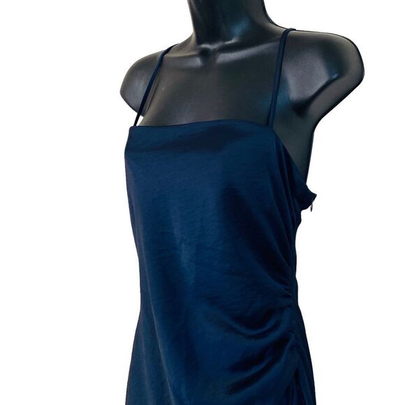 House of Harlow 1960 x Revolve Maxi Satin Side Ruched Slip Dress Sz L NWT - Picture 3 of 9